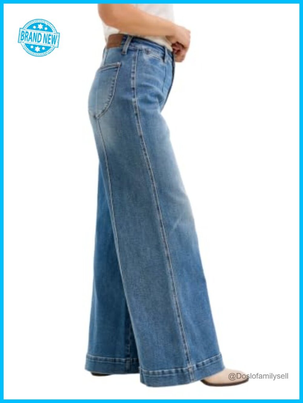 Leg Shield Jeans | Judy Blue High Waisted Liza Palazzo Wide Leg Jeans Shield ...